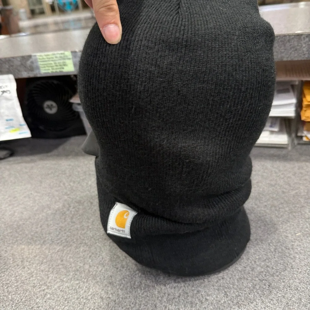 Carhartt Face Mask Balaclava Mens OS Black Excellent Thinsulate Flex Knit USA